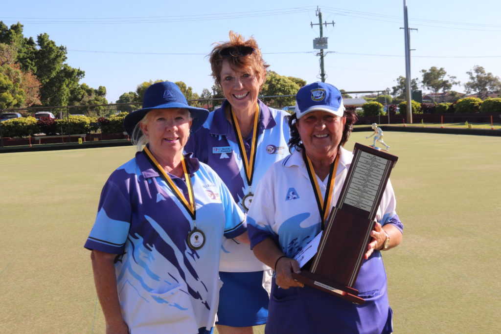 Last end thriller in Women's Over 60's Triples final - Bowls WA